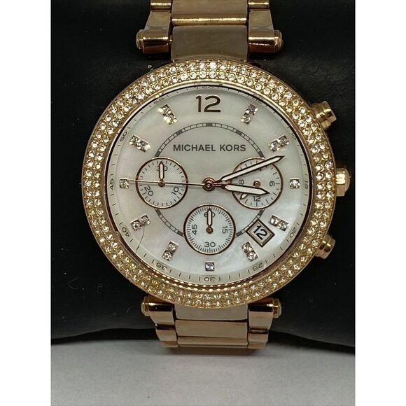 Michael Kors Parker MK5491 Womens Stainless Steel Analog Dial Quartz Watch LB315 - Picture 2 of 12